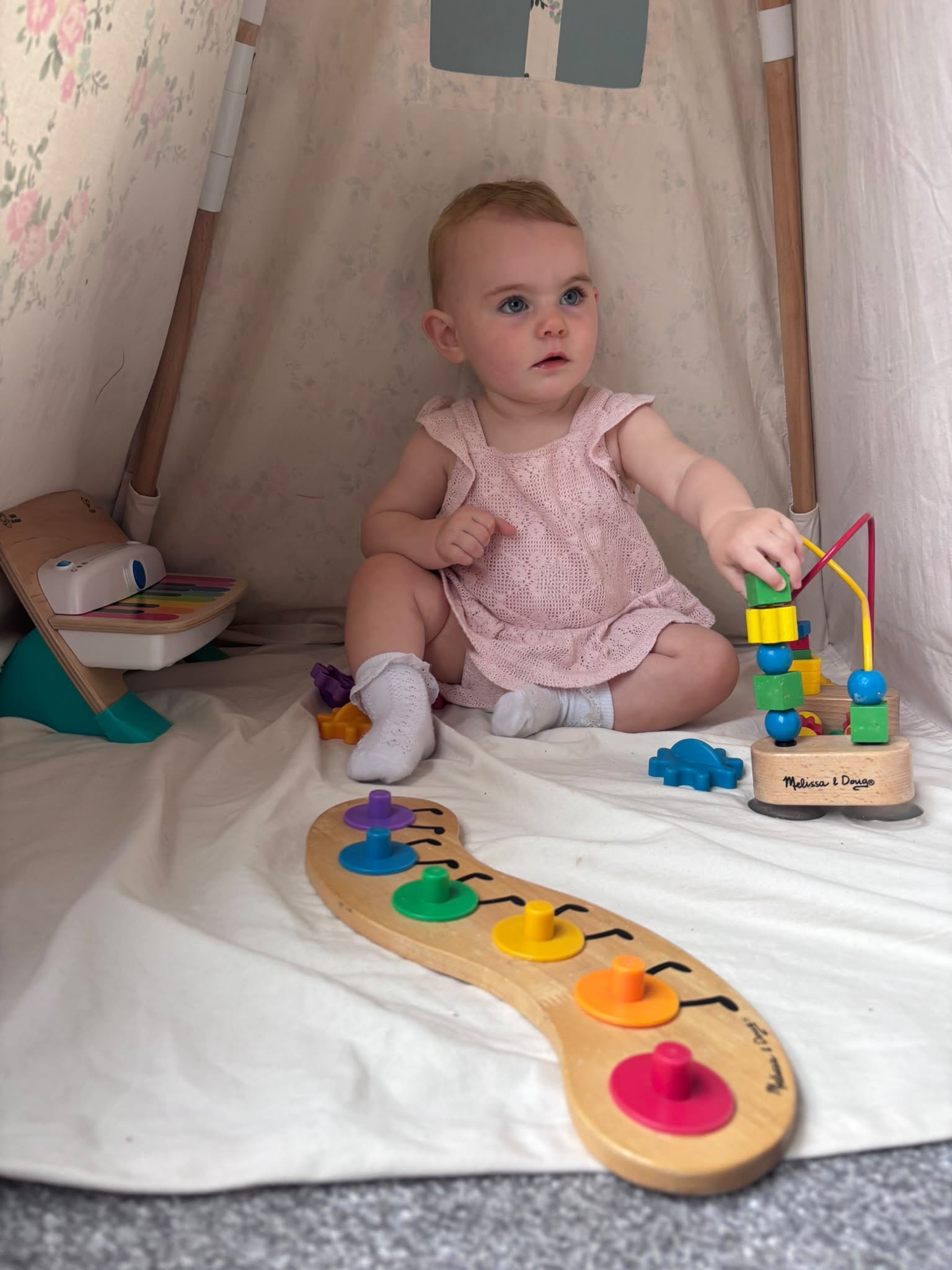 Child enjoying a hands-on play activity